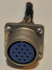 Male Amphenol connector matches Harris RF-281 97-3102A-20-27P