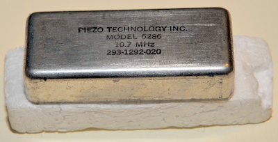 crystal filter model 5286 10.7MHz piezo technology  293-1292-020