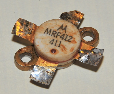 RF power transistor Motorola MRF412 411