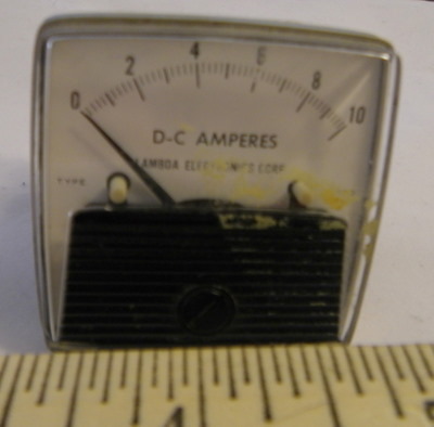 D-C AMPERES 0-10 VOLTS, Panel Meter