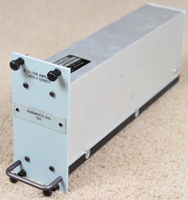 Microdyne IF filter amplifier 1420-I series 100KHz bandwidth for model 1400-MRA telemetry receiver