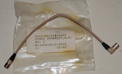 Mini SMP (male) to Mini SMP (male) elbow patch cable