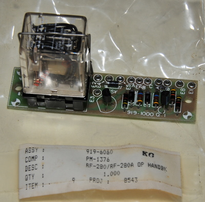 RF-280 relay circuit assy 919-6060 NOS