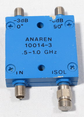 Watkins Johnson CEI RF Isolator ANAREN 10014-3  0.5-1.0GHz