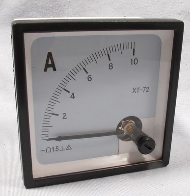 Amp Panel Meter un-used 0-10 3 inch square XT-72