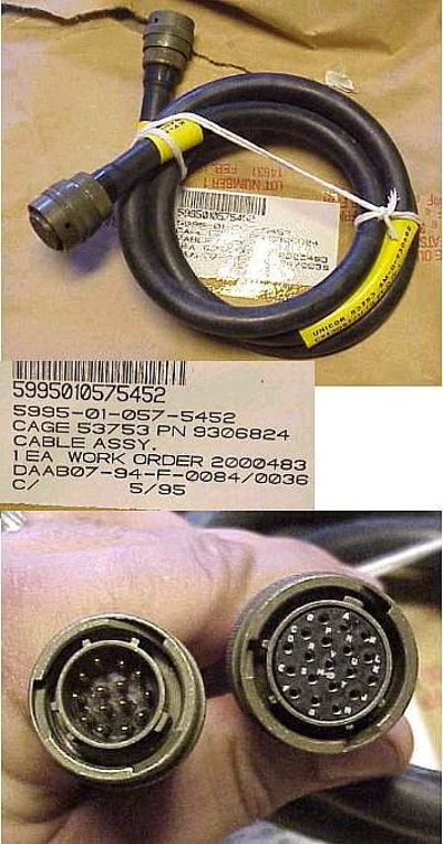 CX-13061 4' military radio cable